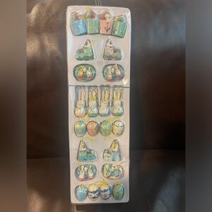 Vintage Easter Mini Wooden Ornaments, NIP